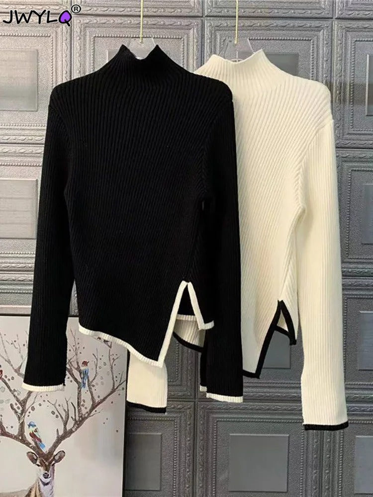 Asymmetrische™ Gebreide Trui | Zachte Brei | Elegant en Modern