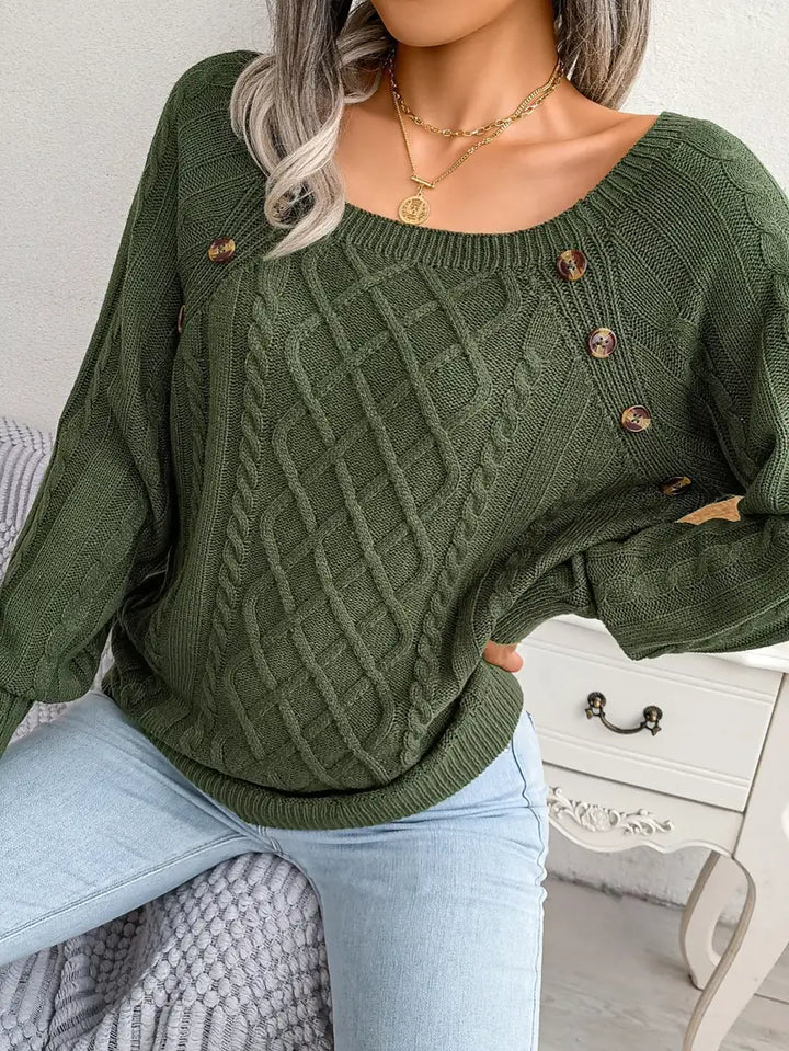 Kabelstrick™ Pullover | Baumwollmischung | Stilvoll und Bequem