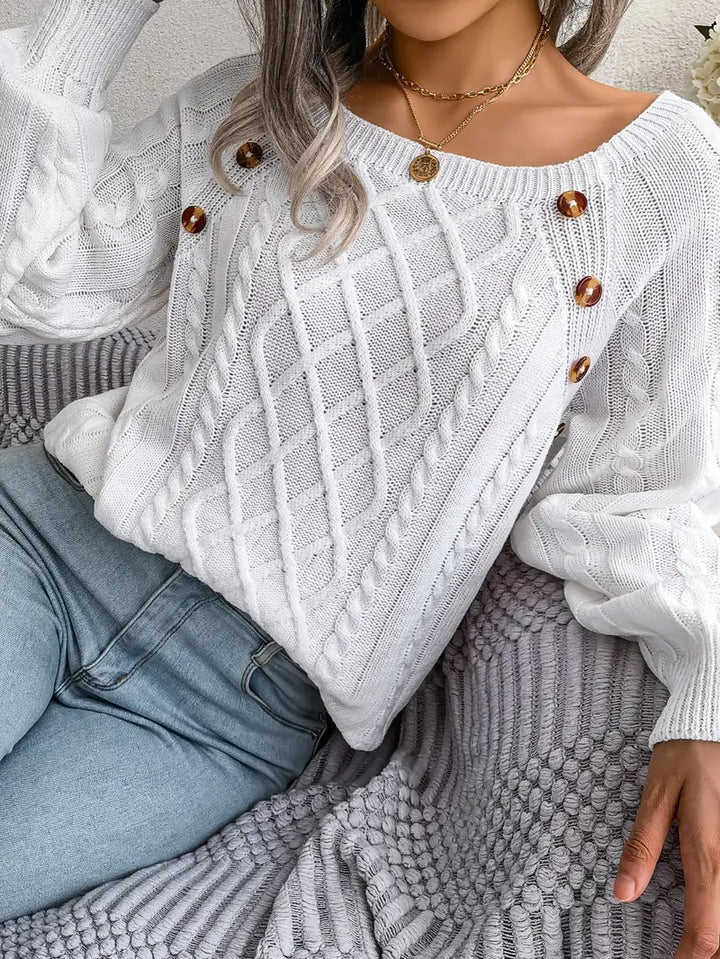 Kabelstrick™ Pullover | Baumwollmischung | Stilvoll und Bequem