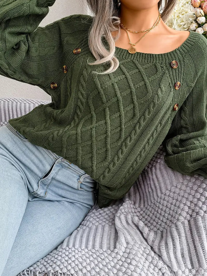 Kabelstrick™ Pullover | Baumwollmischung | Stilvoll und Bequem