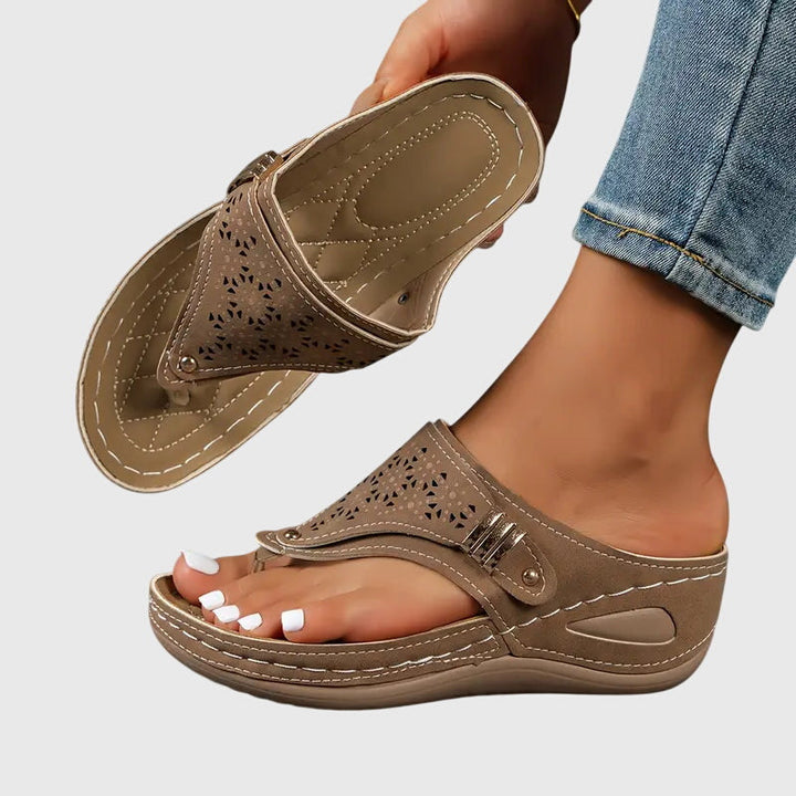 Jocelyn | Dames Instap Platte Sandalen