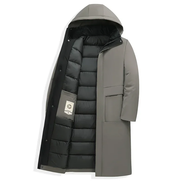 Ronan | Herren Lange Kapuzen-Schwere Winterjacke
