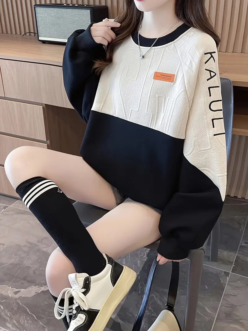 Evelien™ Modischer Colorblock-Pullover für Damen