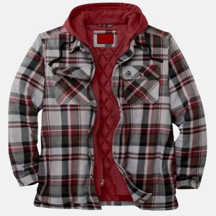 Jonah | Herren Gepolstertes Flanell-Hemdjacke