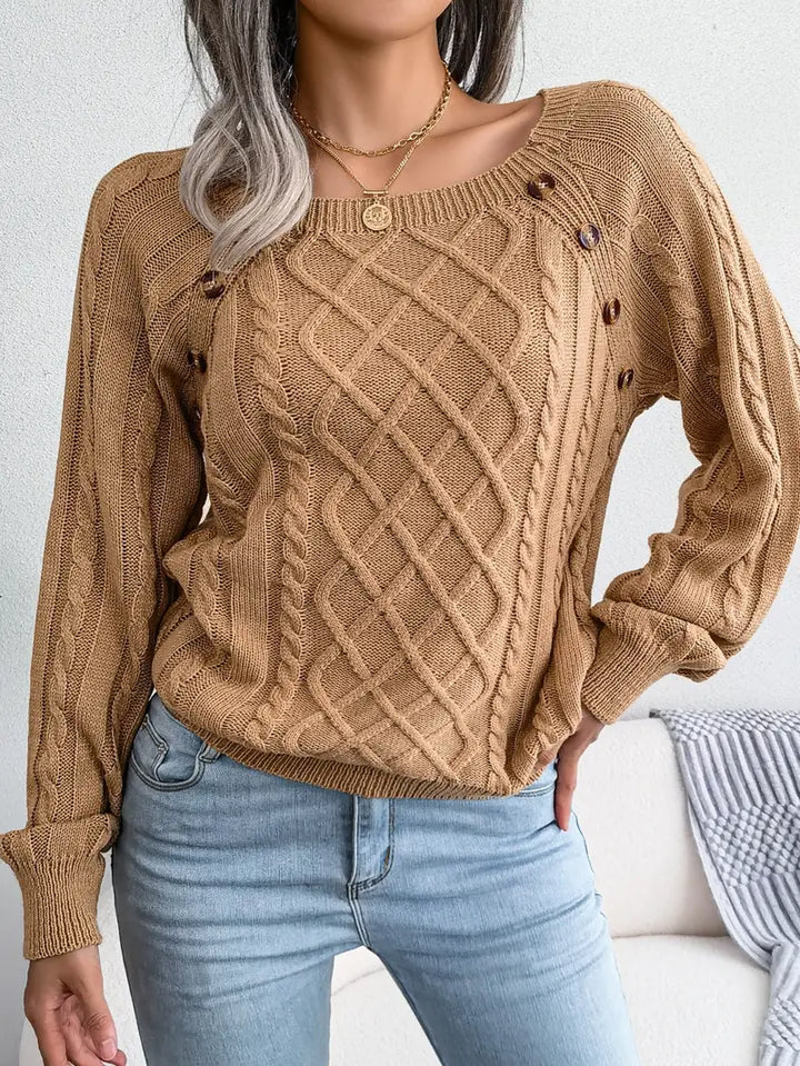 Kabelstrick™ Pullover | Baumwollmischung | Stilvoll und Bequem