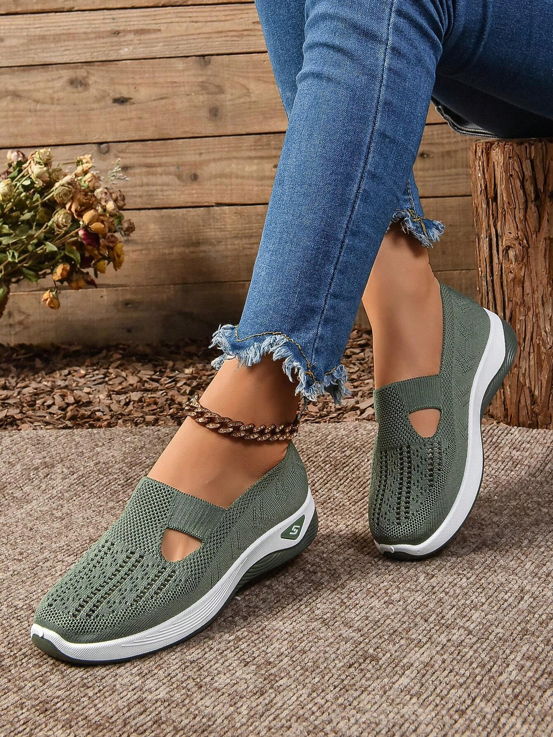 Phoebe | Damen Slip-On Casual Wanderschuhe