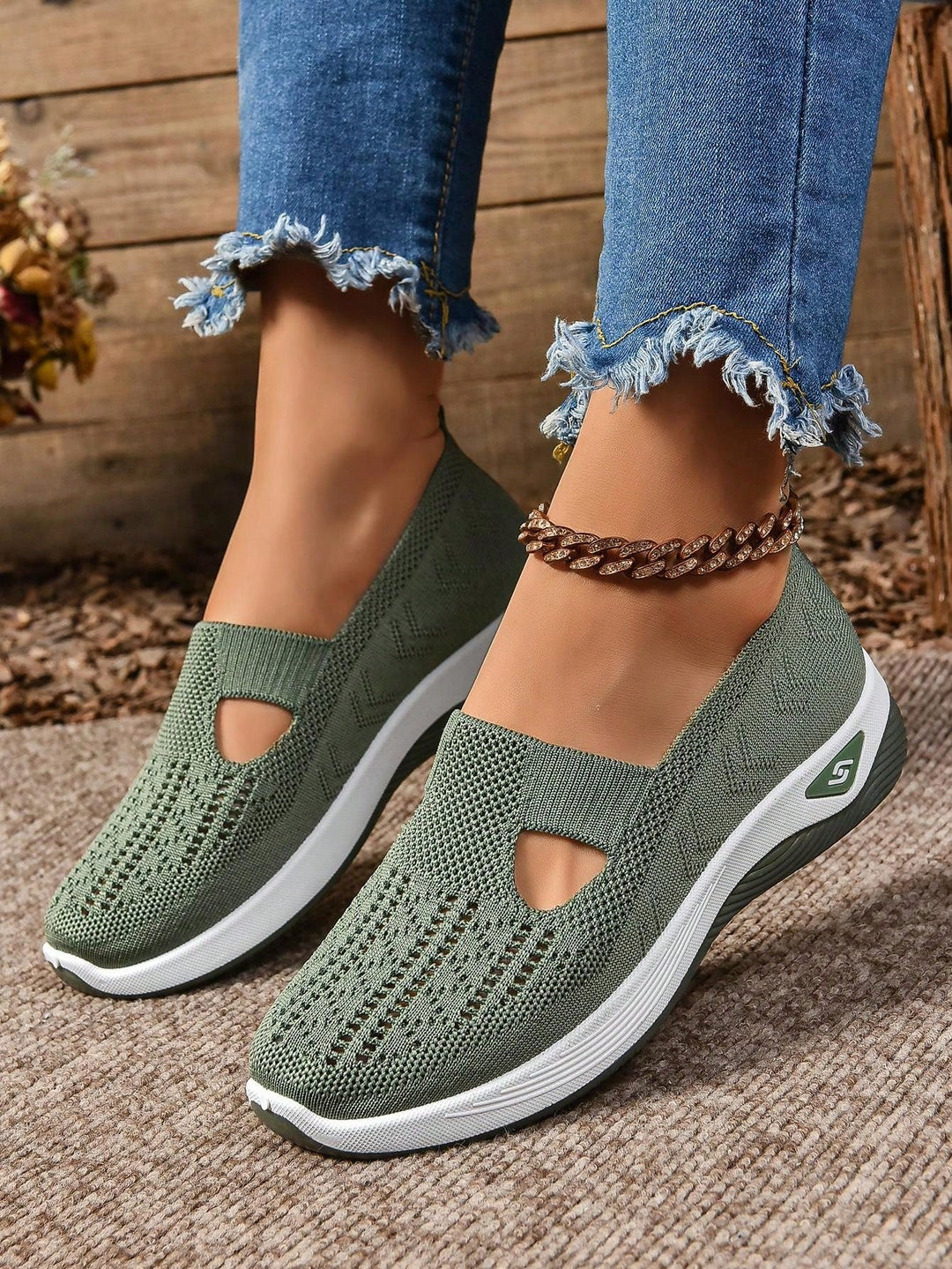 Phoebe | Damen Slip-On Casual Wanderschuhe