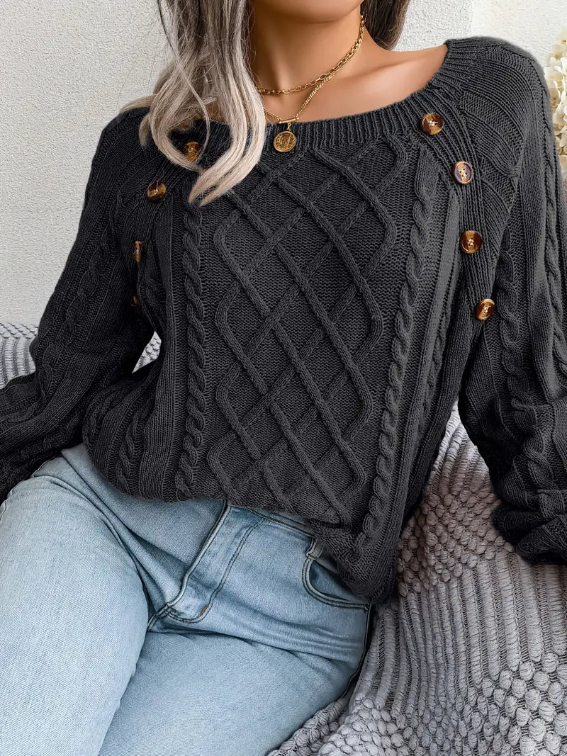 Kabelstrick™ Pullover | Baumwollmischung | Stilvoll und Bequem