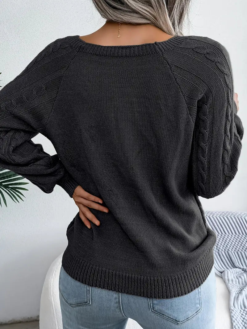 Kabelstrick™ Pullover | Baumwollmischung | Stilvoll und Bequem
