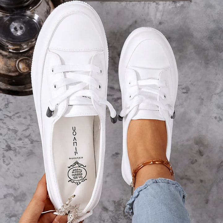 Jenna | Damen Minimalistische Schnürsneaker