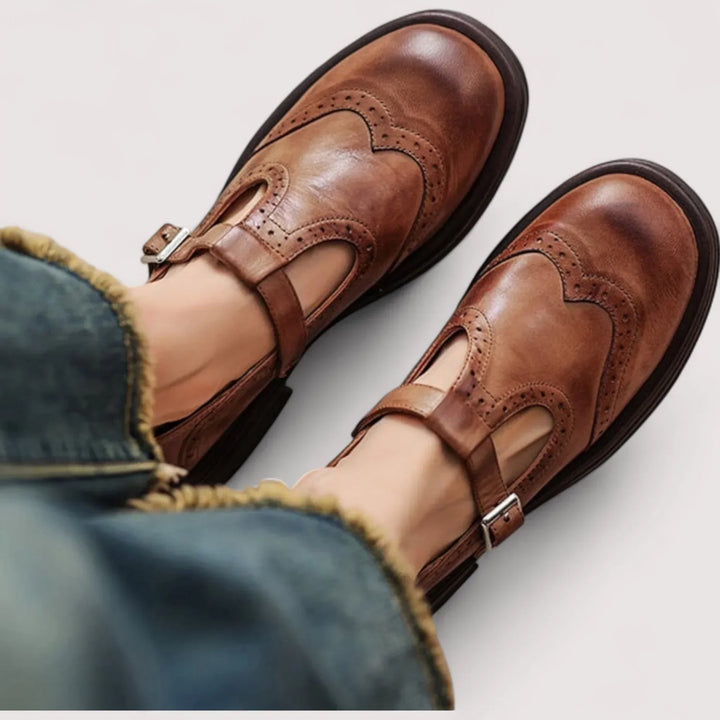 Jane | Dames Gespband Ronde Neus Schoenen