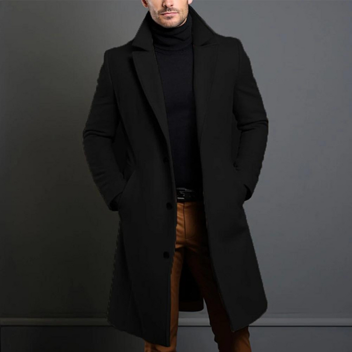 Griffin| Herren Langer Warmer Wintertrenchcoat