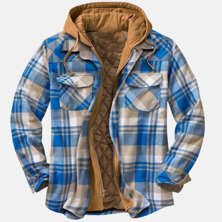 Jonah | Herren Gepolstertes Flanell-Hemdjacke