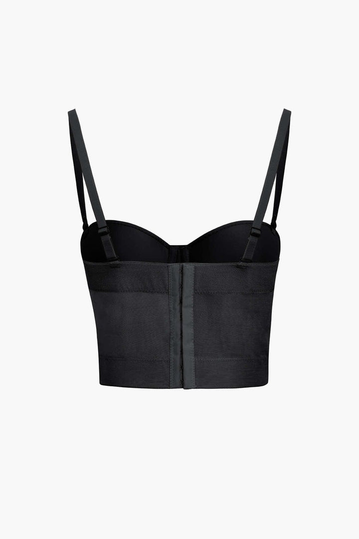 Ida | Figuuraccentuerende Bustier-top met Beugelcups en Transparante Mesh-Structuur