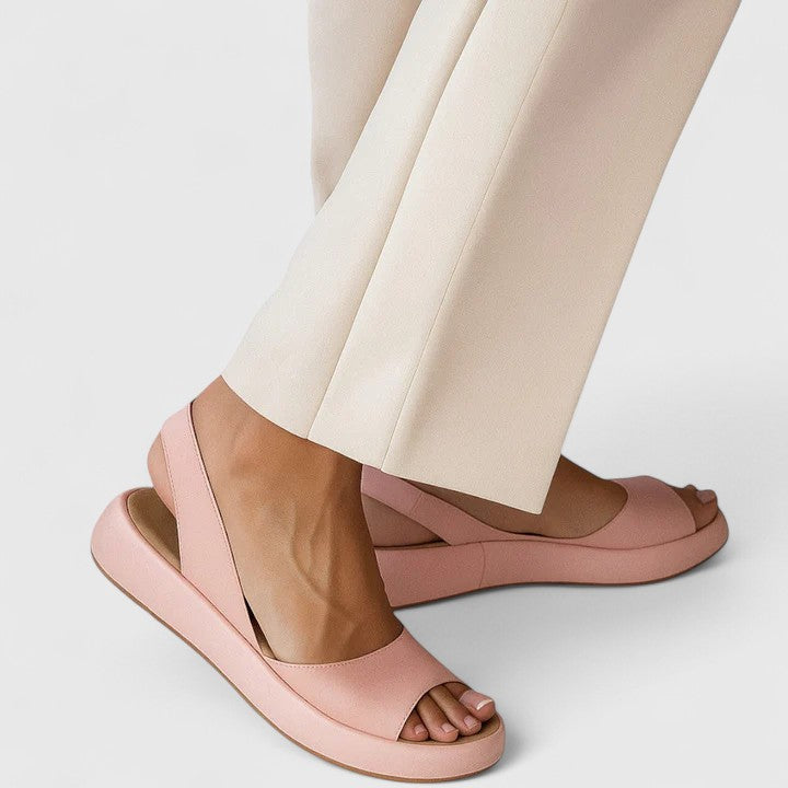 Colette | Damen Plateau Slingback Sandalen