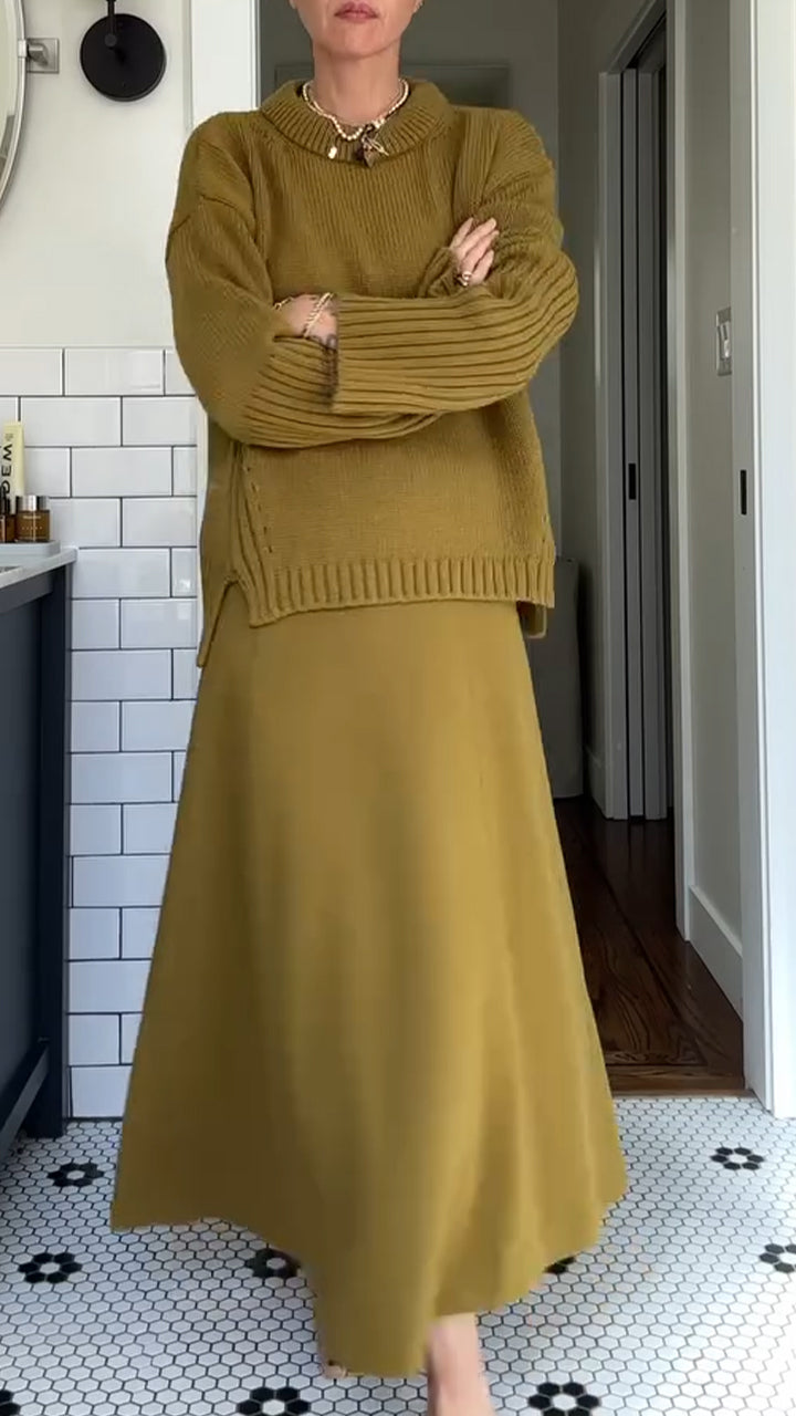 Annemarie™ Elegant Tweedelig Maxi Jurk Set