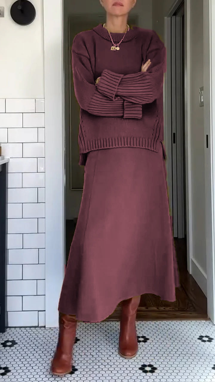 Annemarie™ Elegant Tweedelig Maxi Jurk Set
