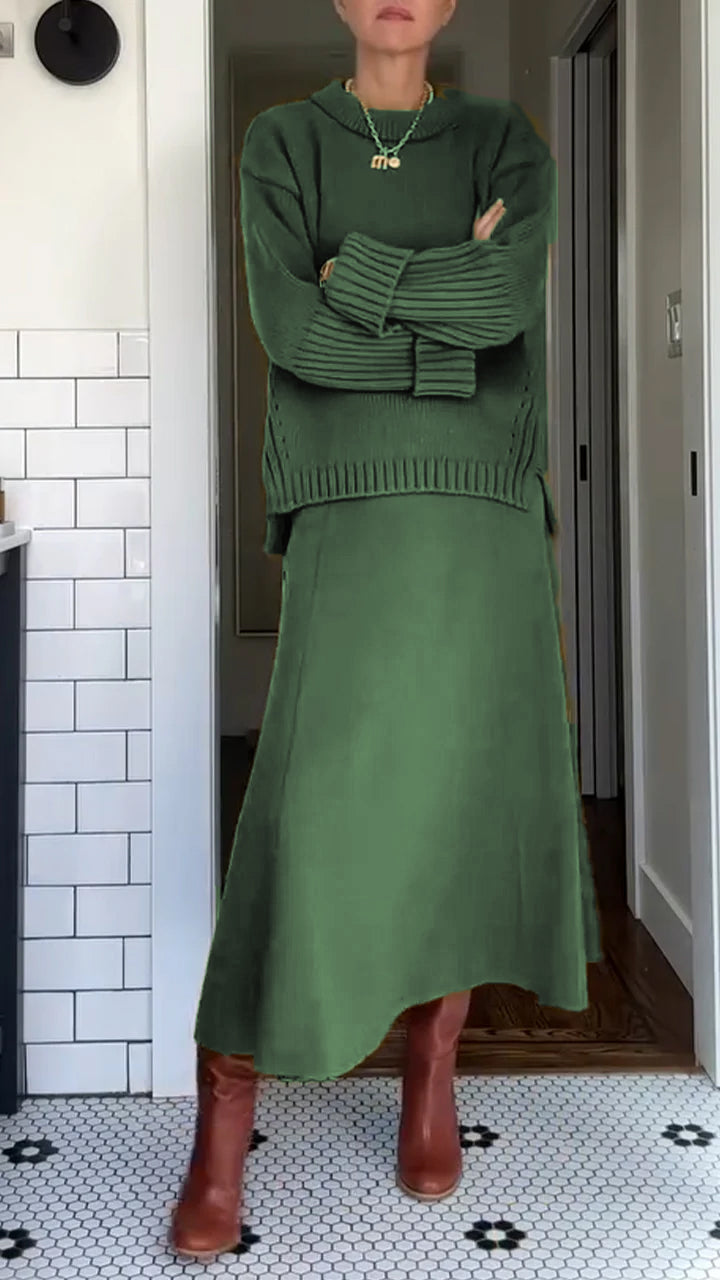 Annemarie™ Elegant Tweedelig Maxi Jurk Set