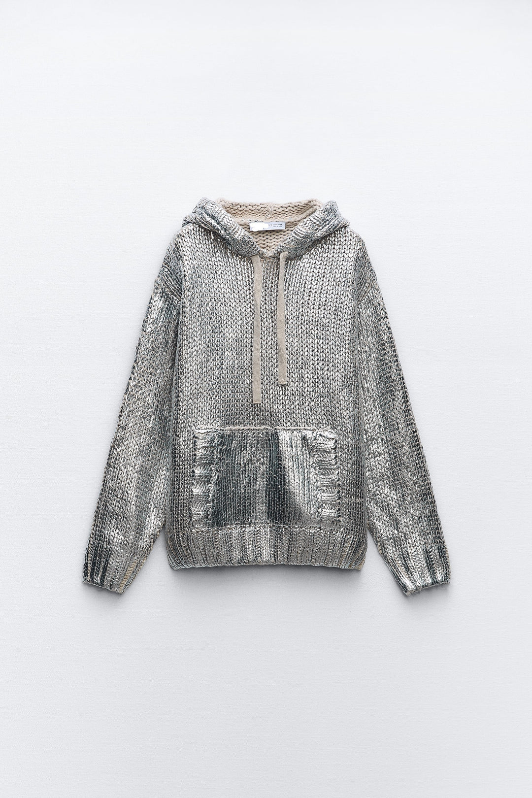 Metallic™ Gestrickter Hoodie | Glänzendes Design | Komfort und Stil