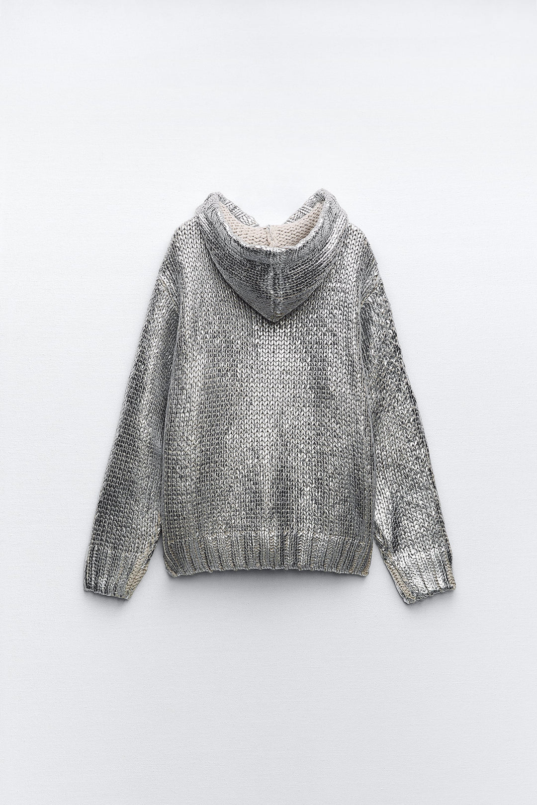Metallic™ Gestrickter Hoodie | Glänzendes Design | Komfort und Stil