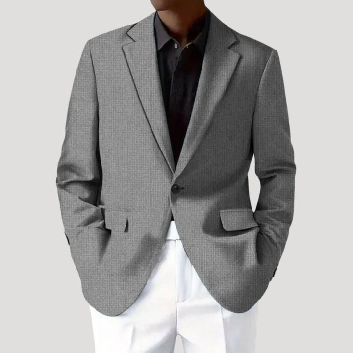 Alexander | Herren Strukturierter taillierter Casual-Blazer