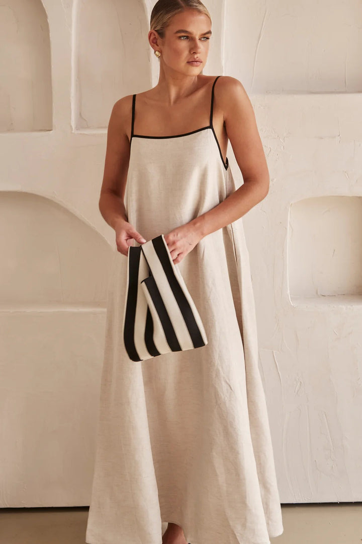 Elena | Dames Spaghettibandjes Maxi Bruiloftsgast Jurk