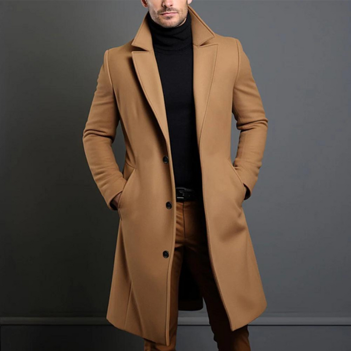 Griffin| Herren Langer Warmer Wintertrenchcoat