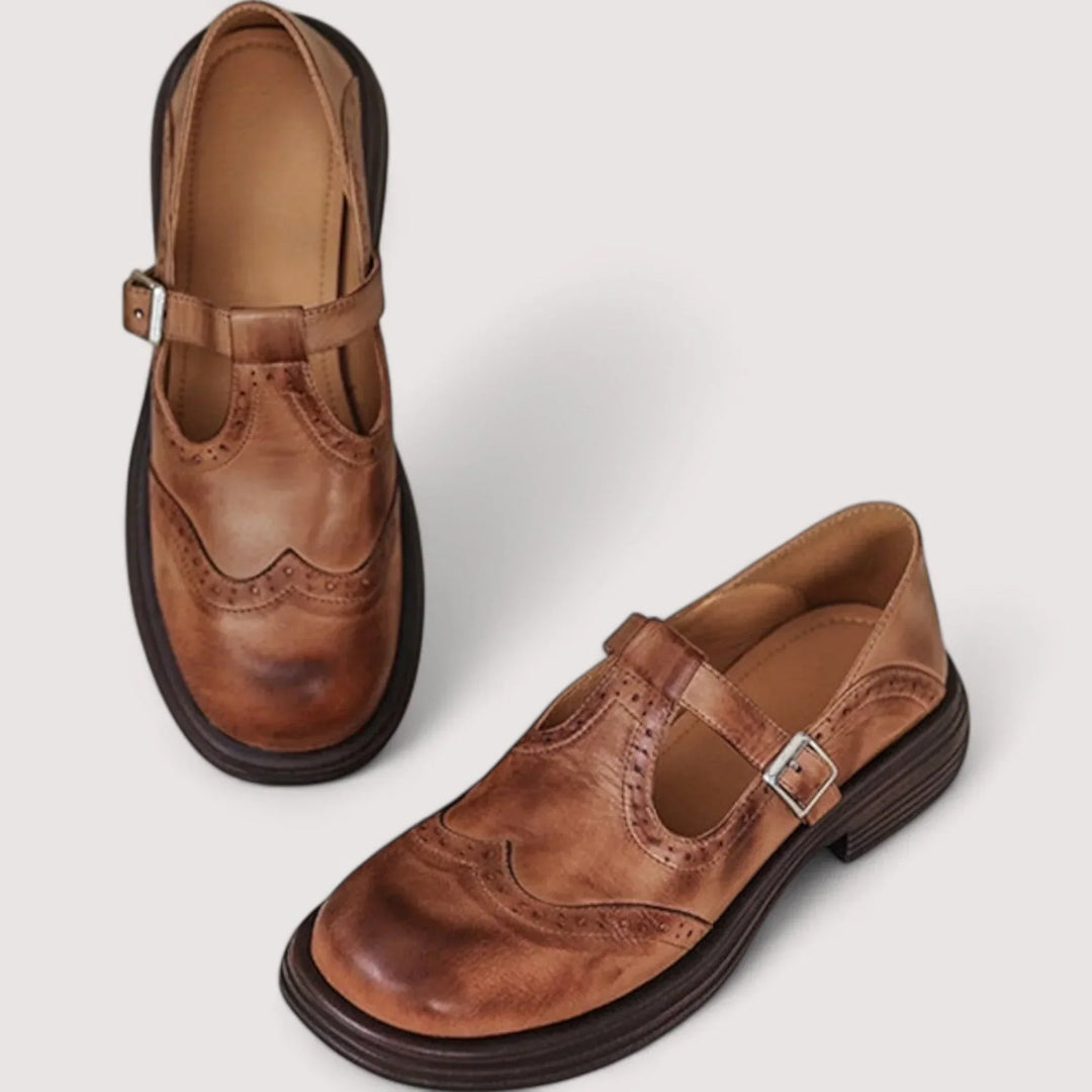 Jane | Dames Gespband Ronde Neus Schoenen