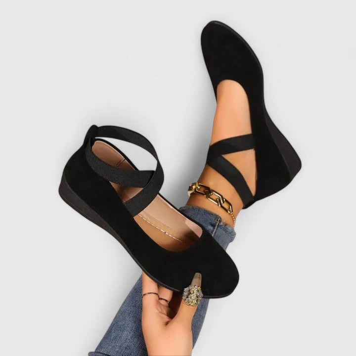 Dahlia | Dames Orthopedische Flats met Kruisbandjes