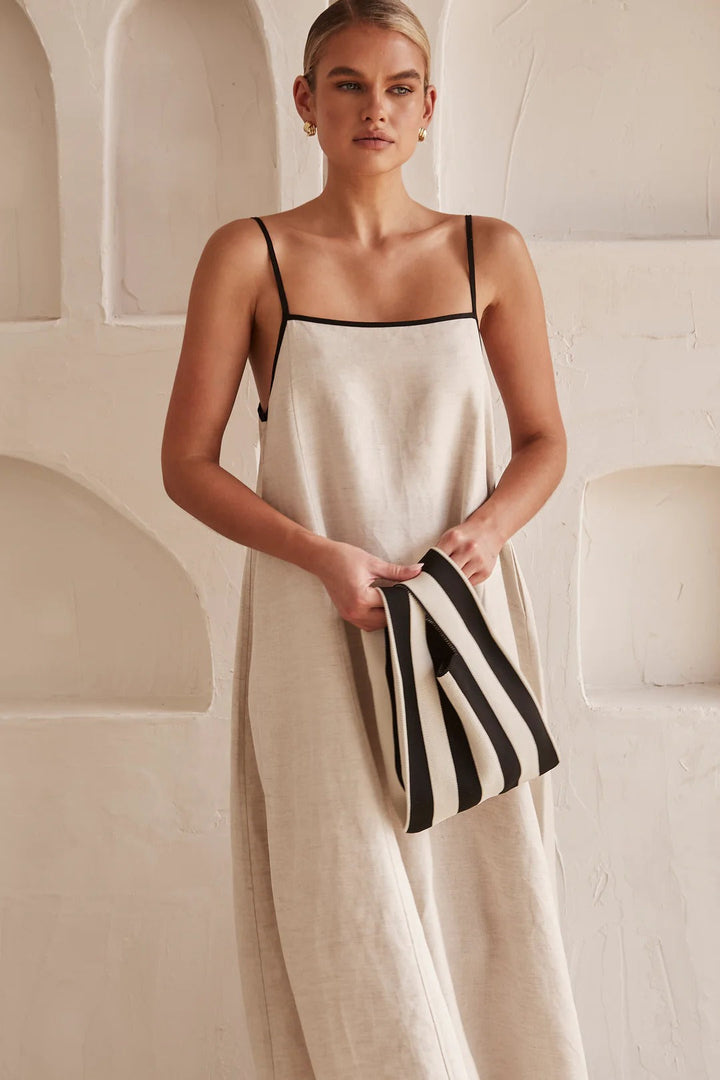 Elena | Dames Spaghettibandjes Maxi Bruiloftsgast Jurk