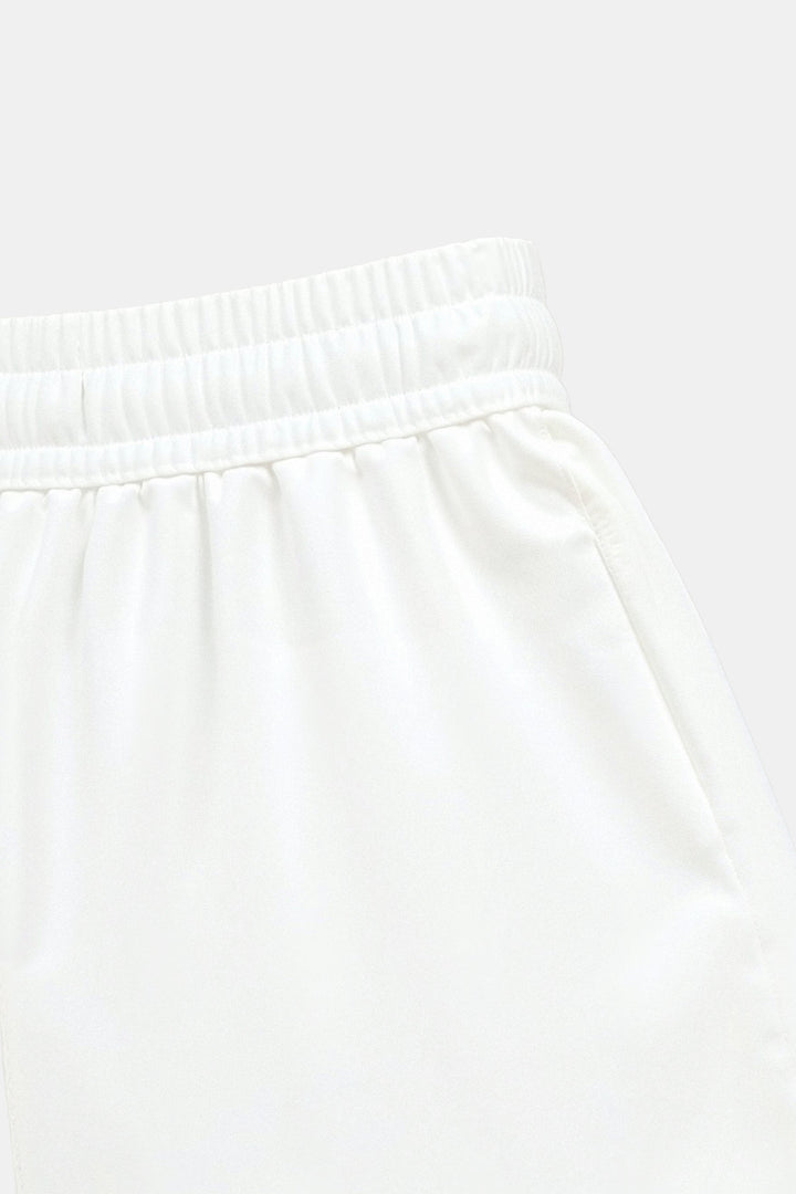 Comfortabele damesbroek met elastische tailleband en trekkoord