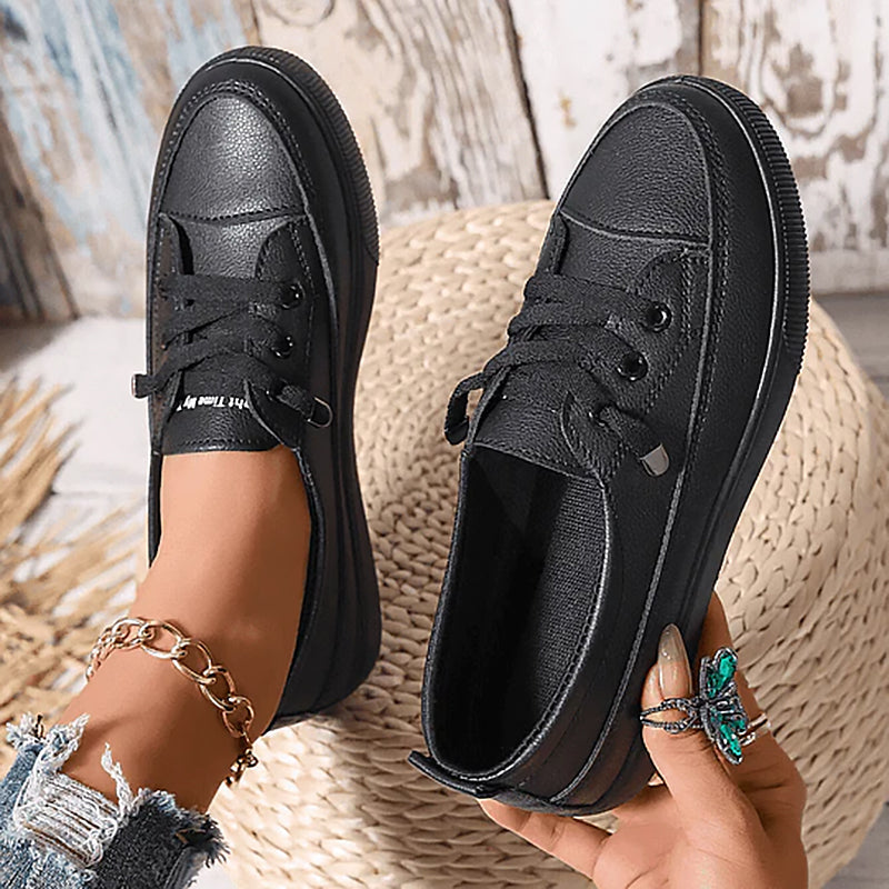 Jenna | Damen Minimalistische Schnürsneaker