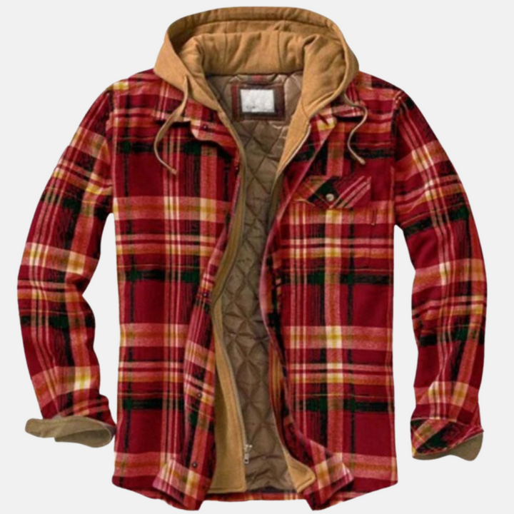 Jonah | Herren Gepolstertes Flanell-Hemdjacke