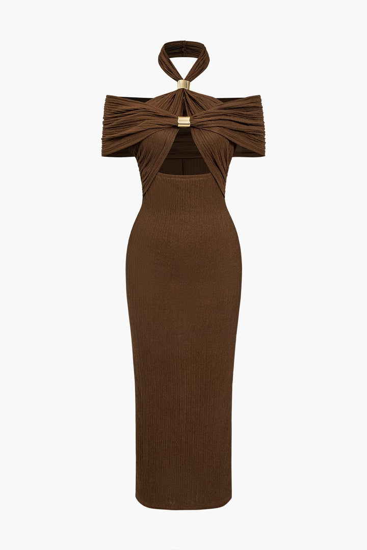 Sophia | Figuuraccentuerende Bodycon Avondjurk met Kunstzinnige Knoopontwerp