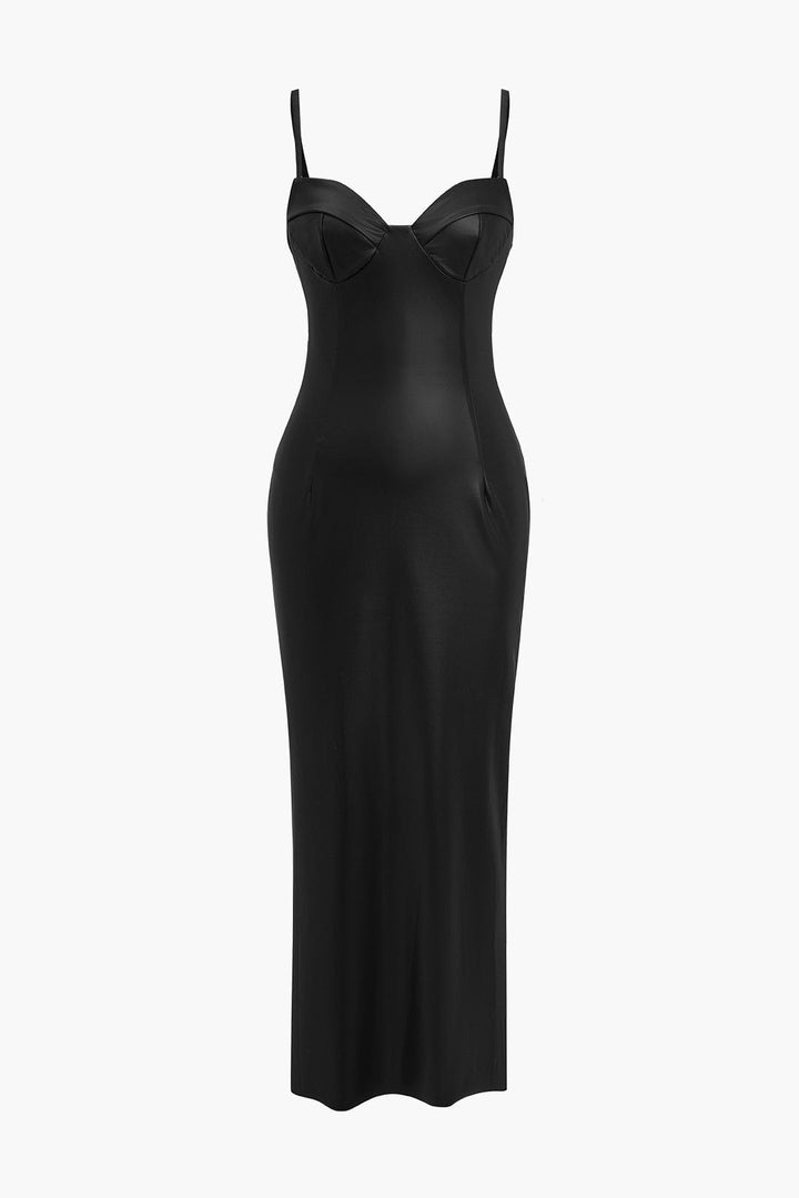 Sophia | Verführerisches Leder-Maxikleid – Sexy & Elegant