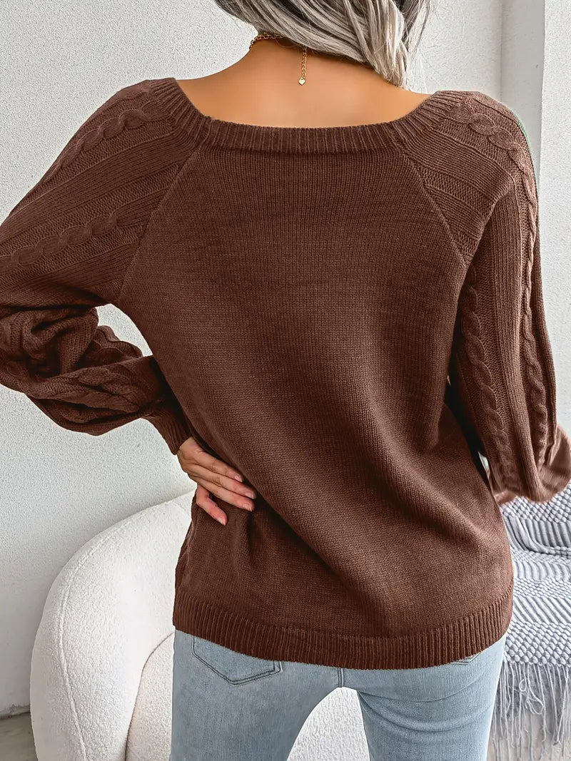 Kabelstrick™ Pullover | Baumwollmischung | Stilvoll und Bequem
