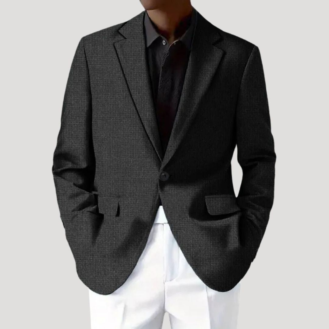 Alexander | Herren Strukturierter taillierter Casual-Blazer