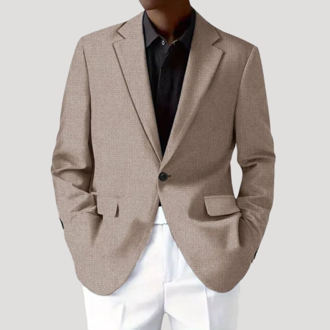 Alexander | Herren Strukturierter taillierter Casual-Blazer