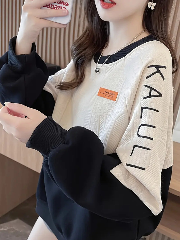 Evelien™ Modischer Colorblock-Pullover für Damen