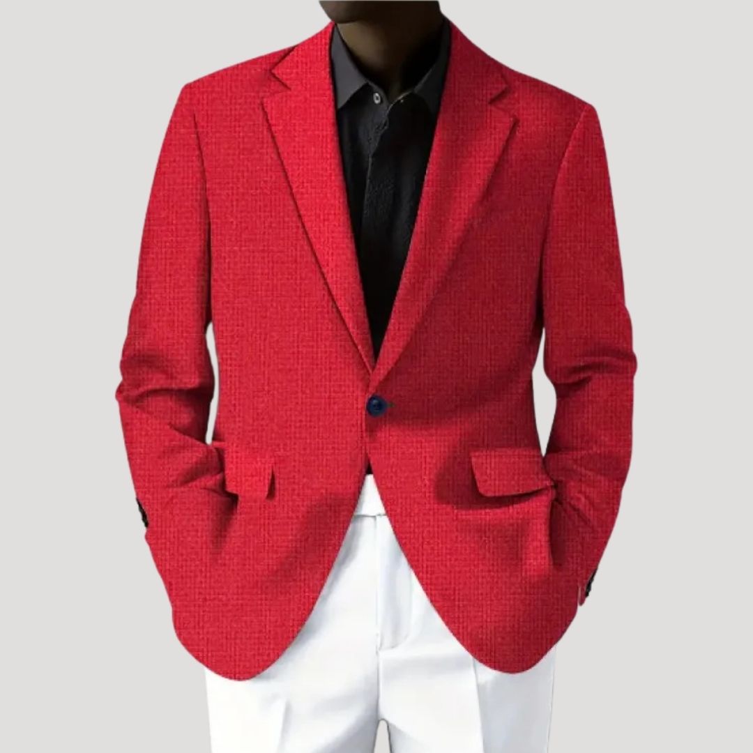 Alexander | Herren Strukturierter taillierter Casual-Blazer