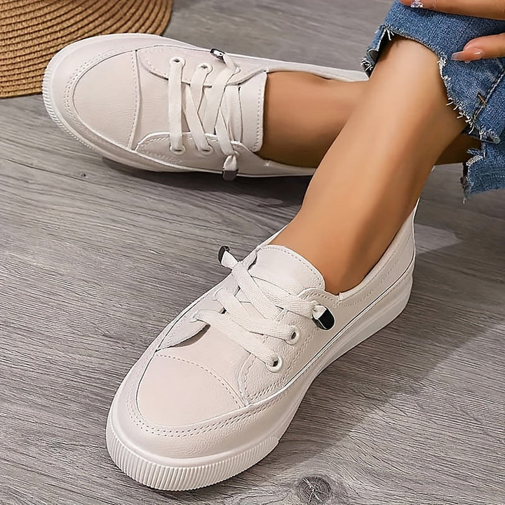 Jenna | Damen Minimalistische Schnürsneaker