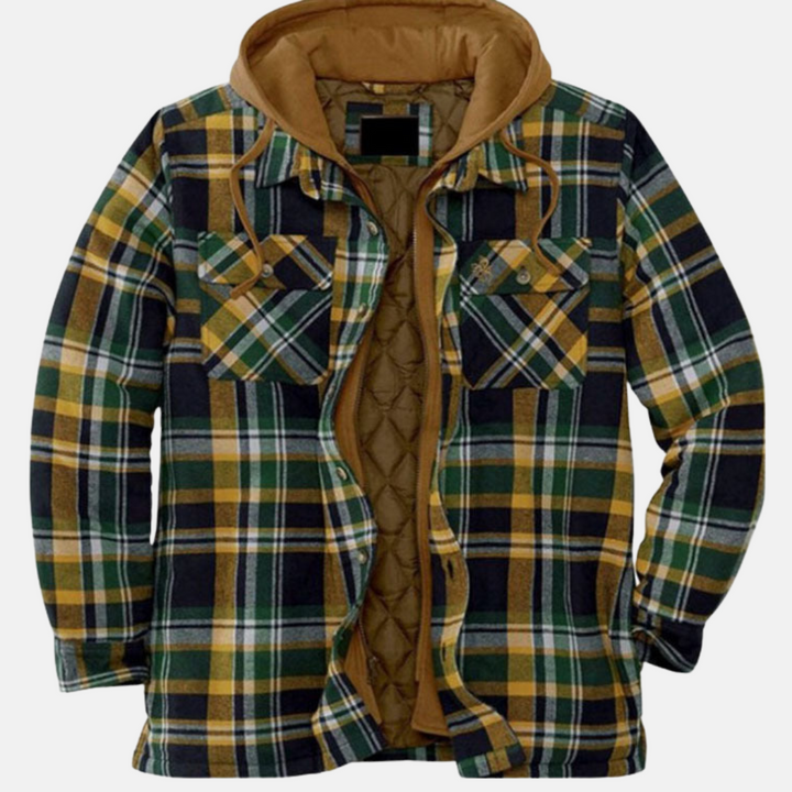 Jonah | Herren Gepolstertes Flanell-Hemdjacke
