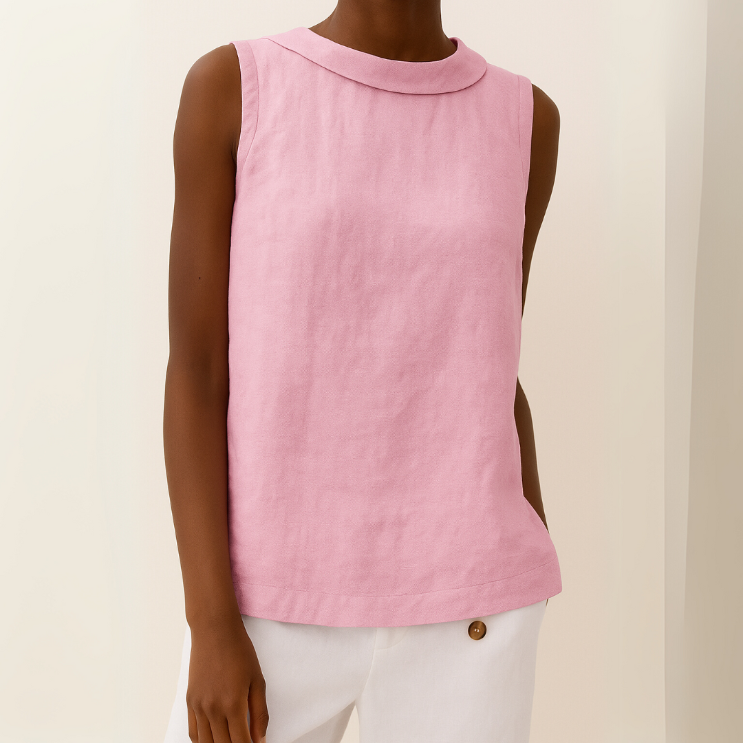 Emmeline | Dames Mouwloos Casual Ronde Hals Top