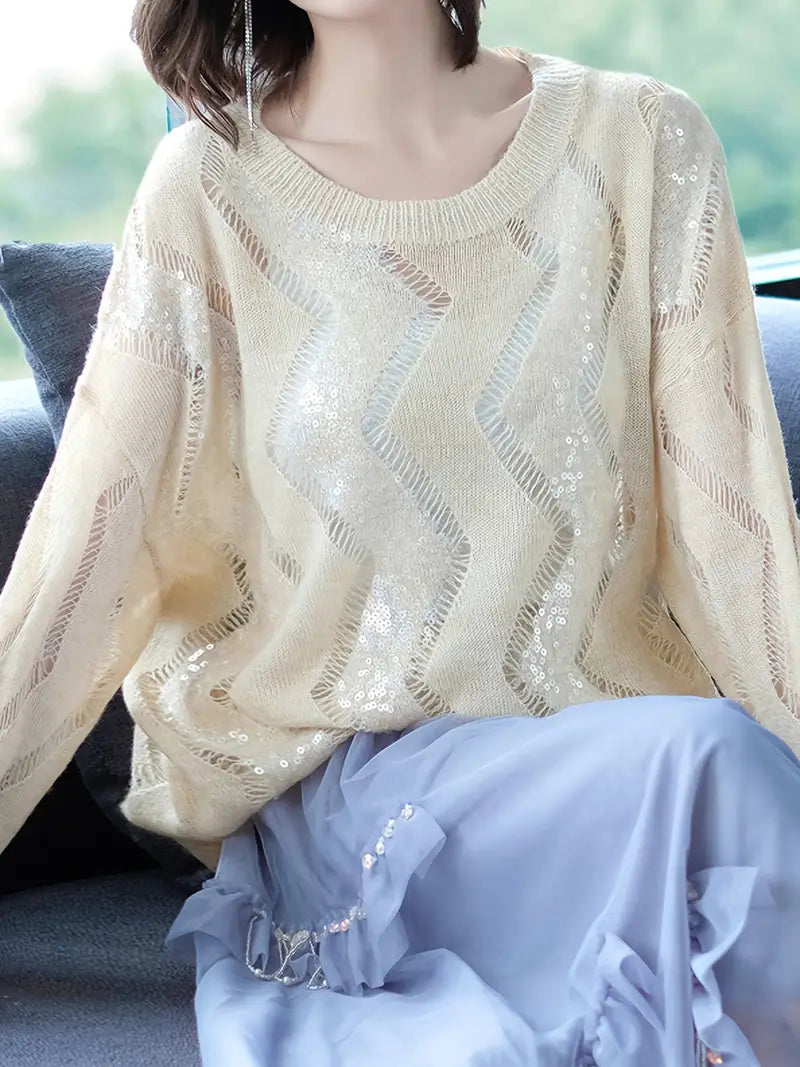 Cassandra™ Eleganter Gestrickter Damenpullover