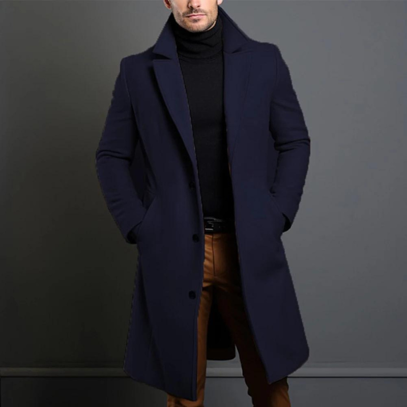 Griffin| Herren Langer Warmer Wintertrenchcoat