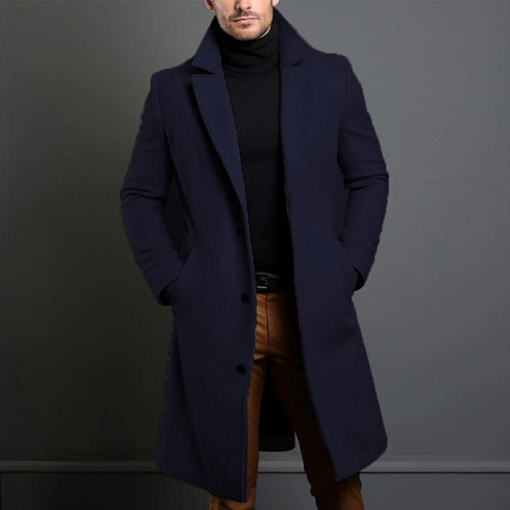 Griffin| Herren Langer Warmer Wintertrenchcoat