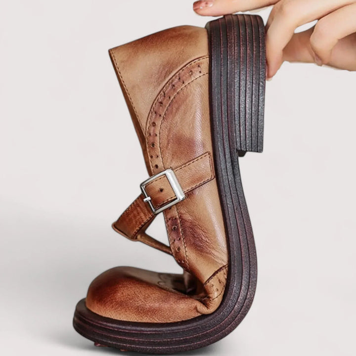 Jane | Dames Gespband Ronde Neus Schoenen