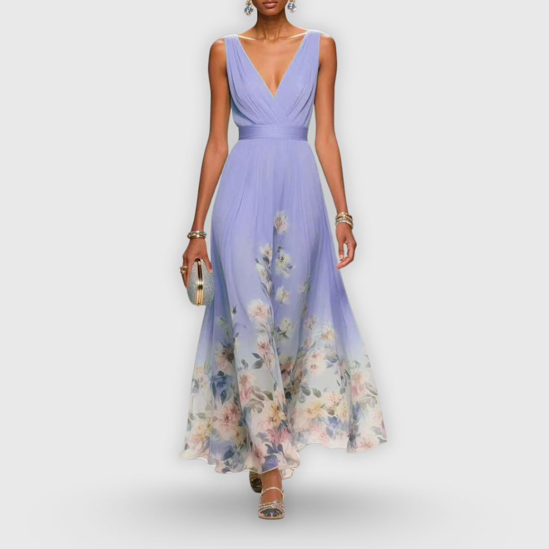 Bailey | Dames Bloemen V-Hals Maxi Jurk