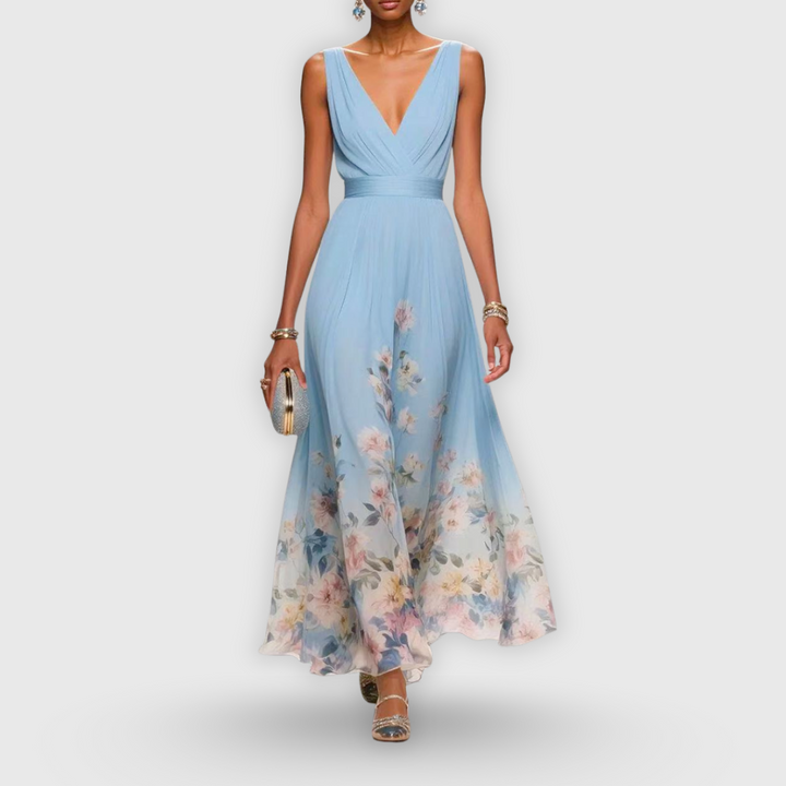 Bailey | Dames Bloemen V-Hals Maxi Jurk