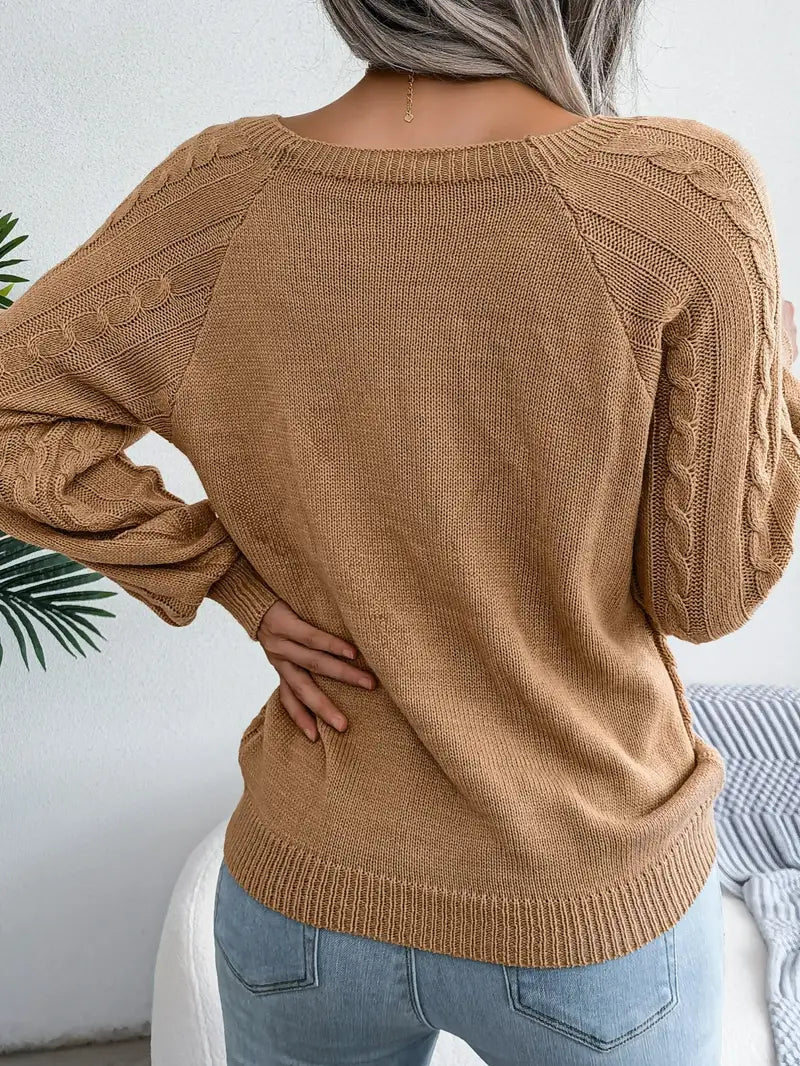 Kabelstrick™ Pullover | Baumwollmischung | Stilvoll und Bequem